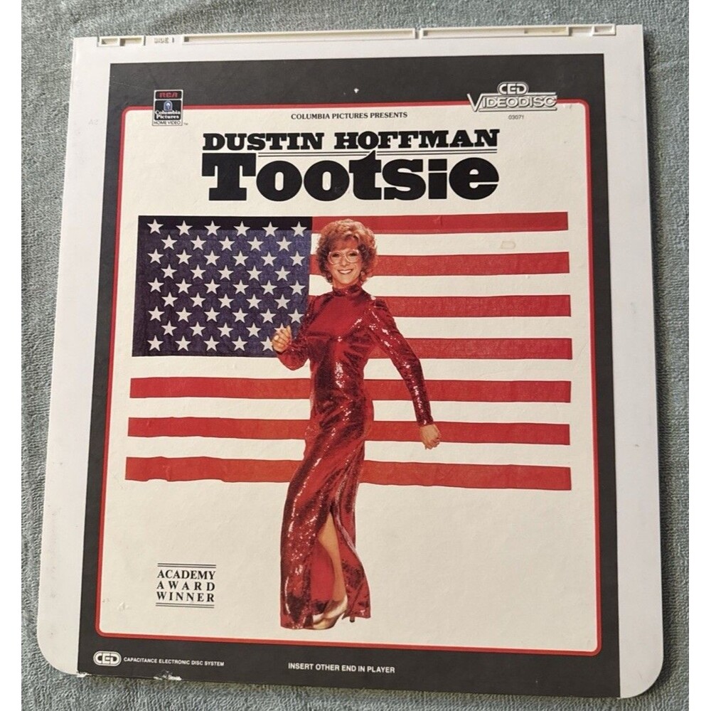 Vintage RCA SelectaVision "Dustin Hoffman as  TOOTSIE" Classic CED Video Disc